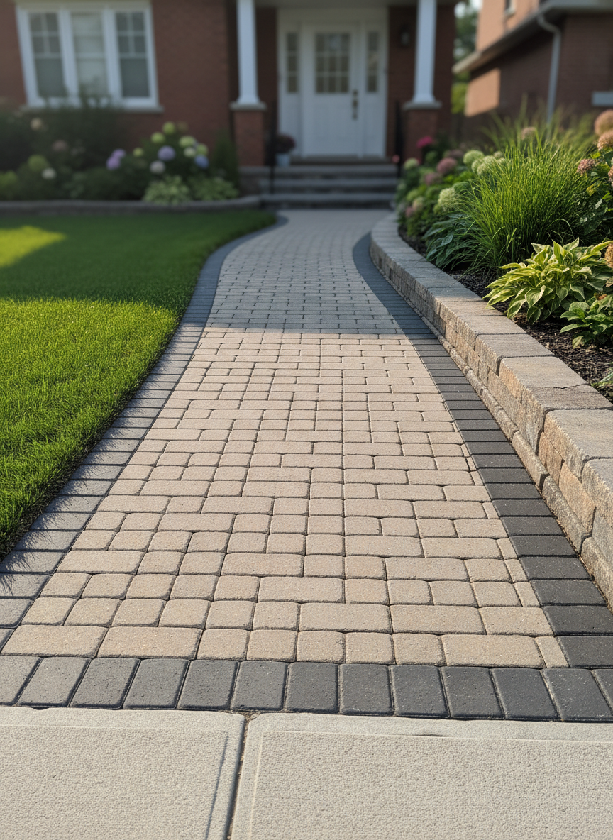 Interlock walkway project by GroundStoneWorks